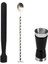 Mojito Tokmağı Siyah 20.7 cm Tokmaklı Kaşık 25 cm Jigger 1.5/3 cl Tokmak Bar Tokmağı Kokteyl Jigger 1