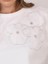 Çiçek Detaylı Dantel Inci ve Boncuk Işlemeli Pamuklu Tshirt 3