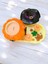 Balkabaklı Rüya Set 2 (Sunumluklu Cadı Balkabağı Evi Mum & Minik Balkabağı Mum Set) 2