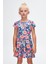 Neon Garden Kız Çocuk Desenli Kısa Kollu Elbise 2