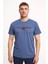 Trend Kapında Tommy Bisiklet Yaka Nakışlı Tshirt Koyu Mavi 1