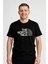 Trend Kapında The North Face Bisiklet Yaka Tshirt Siyah 3