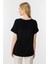 Kısa Kol Sıfır Yaka Bluz-Siyah 4