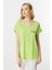 Cep Detaylı Kısa Kol Bluz-Yesil 5