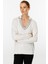 Gömlek Yaka Triko Bluz-Ekru 4