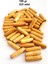 100 gr (225 Adet) Ahşap Boncuk 25 mm Boy x 10 mm En Doğal Ahşap Makrome El Işi Çanta 1