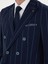 Erkek Lacivert Slim Fit Çizgili Yün Takım Elbise 50284848-VR033 7