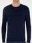 Erkek Lacivert Slim Fit Bisiklet Yaka Triko Kazak 50293787-VR033 6
