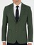 Erkek Haki Slim Fit Yün Karışımlı Balıksırtı Spor Ceket 50290536-VR027 6