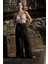 Halkalı Üçgen Bikini Takım 3201 Siyah/beyaz 2