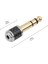 6.35MM Erkek - 3.5mm Dişi Jak Fişi Mini Ses Adaptörü (Yurt Dışından) 4
