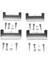 4 Parça Deniz Rv Ev Tekne Z Şekilli Metal Montaj Braketleri Seti (Yurt Dışından) 1