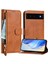 Google Pixel 6 Premium Fermuarlı Deri Çapraz Askılı Uzun Askılı Cüzdan Kılıf Kapaklı Kartlıklı (Yurt Dışından) 5