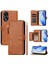 Oppo A78 4g Kart Tutucu Fermuar Pu Deri Manyetik Için Flip Case (Yurt Dışından) 4