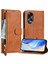 Oppo A58 4g Kart Tutucu Fermuar Pu Deri Manyetik Için Flip Case (Yurt Dışından) 5