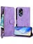 Oppo A58 4g Kart Tutucu Fermuar Pu Deri Manyetik Için Flip Case (Yurt Dışından) 5