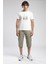 Jogger Cargo Long Erkek Dokuma Bermuda Haki 1