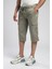 Jogger Cargo Long Erkek Dokuma Bermuda Haki 2