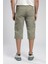 Jogger Cargo Long Erkek Dokuma Bermuda Haki 3