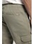 Jogger Cargo Long Erkek Dokuma Bermuda Haki 4