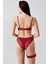Push-Up Dolgulu Bacak Bantlı Sütyen Takım C14155 Bordo 4