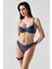 Push-Up Dolgulu Bacak Bantlı Sütyen Takım C14155 Antrasit 2
