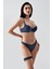 Push-Up Dolgulu Bacak Bantlı Sütyen Takım C14155 Antrasit 3