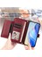 Oppo A58 4g Kart Tutucu Fermuar Pu Deri Manyetik Için Flip Case (Yurt Dışından) 3