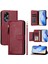Oppo A58 4g Kart Tutucu Fermuar Pu Deri Manyetik Için Flip Case (Yurt Dışından) 4