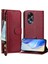 Oppo A58 4g Kart Tutucu Fermuar Pu Deri Manyetik Için Flip Case (Yurt Dışından) 5