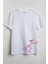 Iten Pembiş Panter Baskılı Unisex T-Shirt Beyaz 1