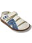 Şirinbebe 1565-20 Anatomik Dikiş Çirtli Erkek Çocuk Sandalet Beyaz Mavi 26-30 1