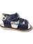Şirinbebe 1548-20 Anatomik Dikiş Çirtli Erkek Çocuk Sandalet Lacivert Mavi 21-25 2