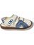 Şirinbebe 1565-20 Anatomik Dikiş Çirtli Erkek Çocuk Sandalet Beyaz Mavi 26-30 2
