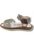1171-20 Simli Tek Çırtli Kız Çocuk Sandalet Gümüş 21-25 3