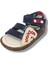 Şirinbebe 1546-20 Anatomik Dikiş Çirtli Erkek Çocuk Sandalet Lacivert Beyaz 21-25 1
