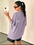 Kadın Cherısh Tıme Effect Baskılı Oversize Salaş T-Shirt Boyfriend 3