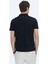 Siyah Desenli Polo Yaka Pamuk Karışımlı T-Shirt 5