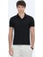 Siyah Desenli Polo Yaka T-Shirt 1