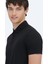 Siyah Desenli Polo Yaka T-Shirt 4