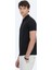 Siyah Desenli Polo Yaka T-Shirt 5