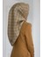 Camel-Kahve Monogram Desenli Tivil Ipek Eşarp DGN52033-0004 1