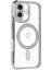 Iphone 16 Kılıf Joke Simli Magneticsafe Kılıf - Gümüş Drstr 1
