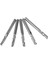 5 Adet 3.175MM(1/8") Şaftlı Tek Flüt Uçlu Freze Kesici Tungsten Karbür Takım Cnc Ucu (Yurt Dışından) 4