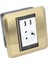 Masa Bağlantı Kutusu Konferans Odası Tezgah Masaüstü Priz Çıkış Şeridi Standart 2 Delik 2 USB Portlu AC250V (Yurt Dışından) 4