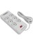 Güç Şeridi 6 Çıkış 4 USB 2 Tip C Portu Duvara Monte Edilebilir Güç Soketi Anahtar ve 2m Uzatma Kablosu (Yurt Dışından) 4