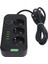 Avrupa Priz 3 Çıkış 4 USB 1 Tip C Port Duvara Monte Elektrik Prizi Genişletici 2m Kablo ile (Yurt Dışından) 5