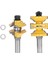 Adet/takım Giriş Kapısı Tenon Freze Ucu Karbon Çelik Alaşımlı Ayarlanabilir Stile Ray Freze Kesici 1/2in Sap (Yurt Dışından) 1