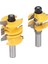 Adet/takım Giriş Kapısı Tenon Freze Ucu Karbon Çelik Alaşımlı Ayarlanabilir Stile Ray Freze Kesici 1/2in Sap (Yurt Dışından) 3