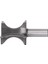 Boğa Burunlu Freze Ucu 1/2in Sap 1 1/4in Boncuk Çapı Tungsten Çelik Yarım Yuvarlak Rulmanlı Freze Ucu Ahşap Işçiliği Için (Yurt Dışından) 4
